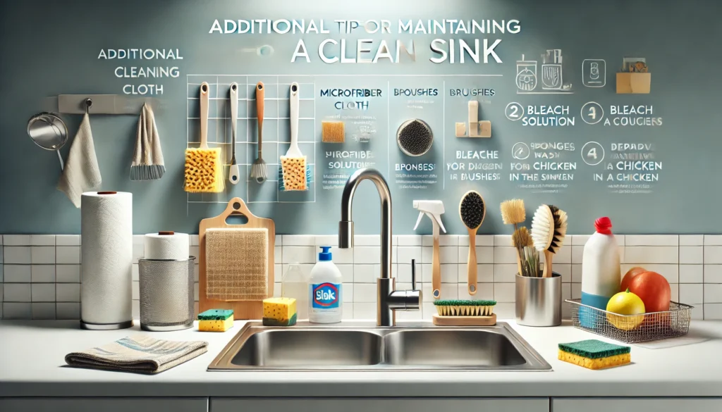 Image illustrating Additional Tips for Maintaining a Clean Sink