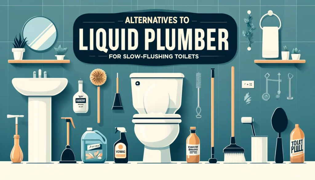 Image illustrating Alternatives to Liquid Plumber for Slow-Flushing Toilets