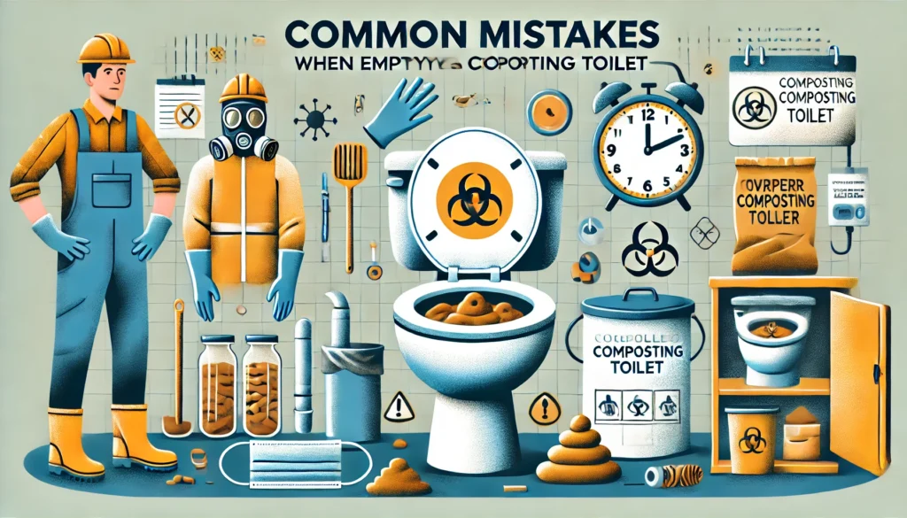 Image illustrating Common Mistakes to Avoid When Emptying a Composting Toilet