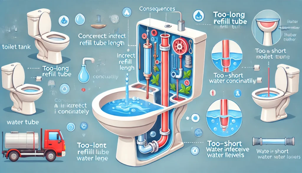 Image illustrating Consequences of an Incorrect Refill Tube Length