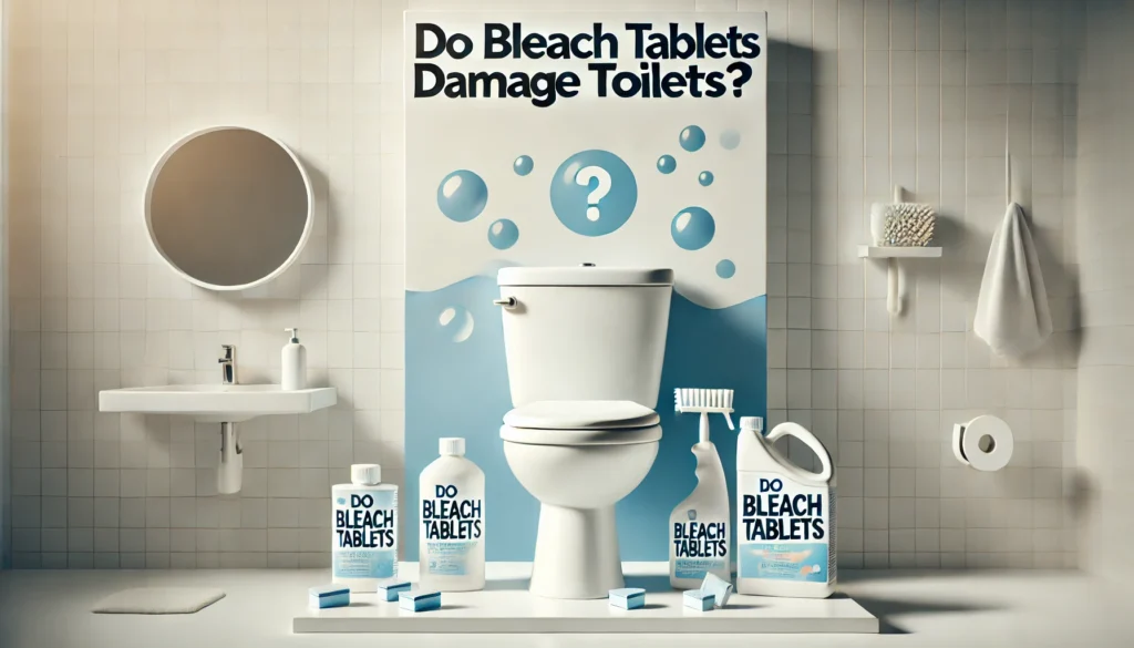 Featured image of an article having title Do Bleach Tablets Damage Toilets