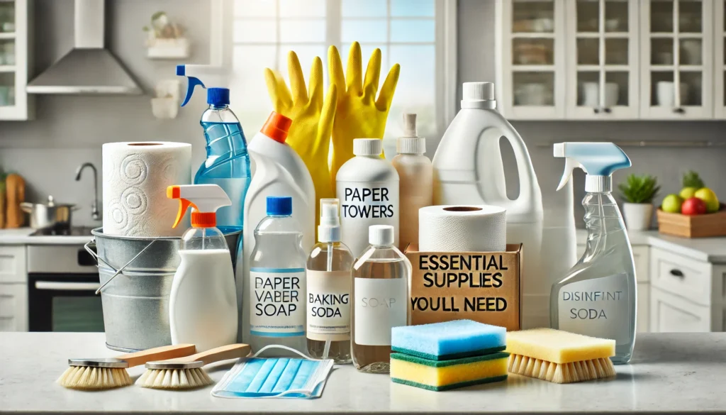 Image illustrating Essential Supplies You’ll Need to Clean Puke Out of a Sink