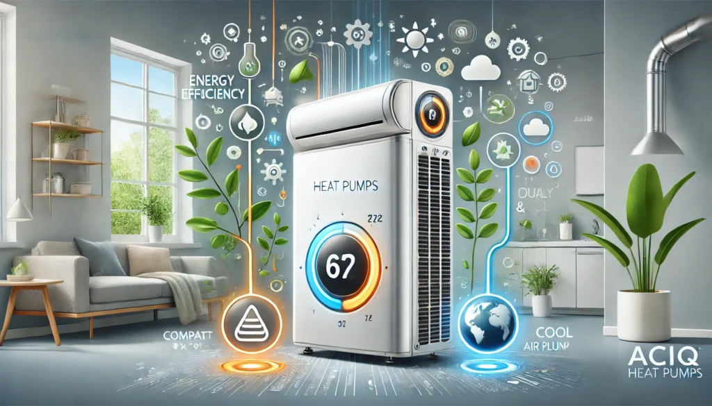 Image illustrating Features of ACIQ Heat Pumps