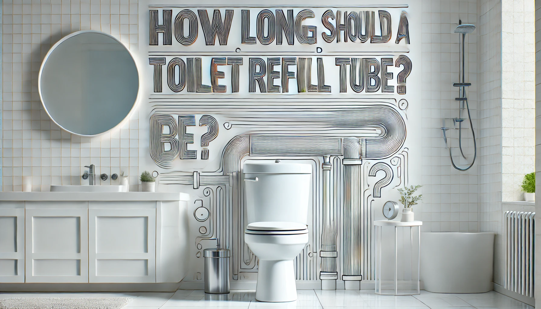 Featured image of an article having title How Long Should Toilet Refill Tube Be