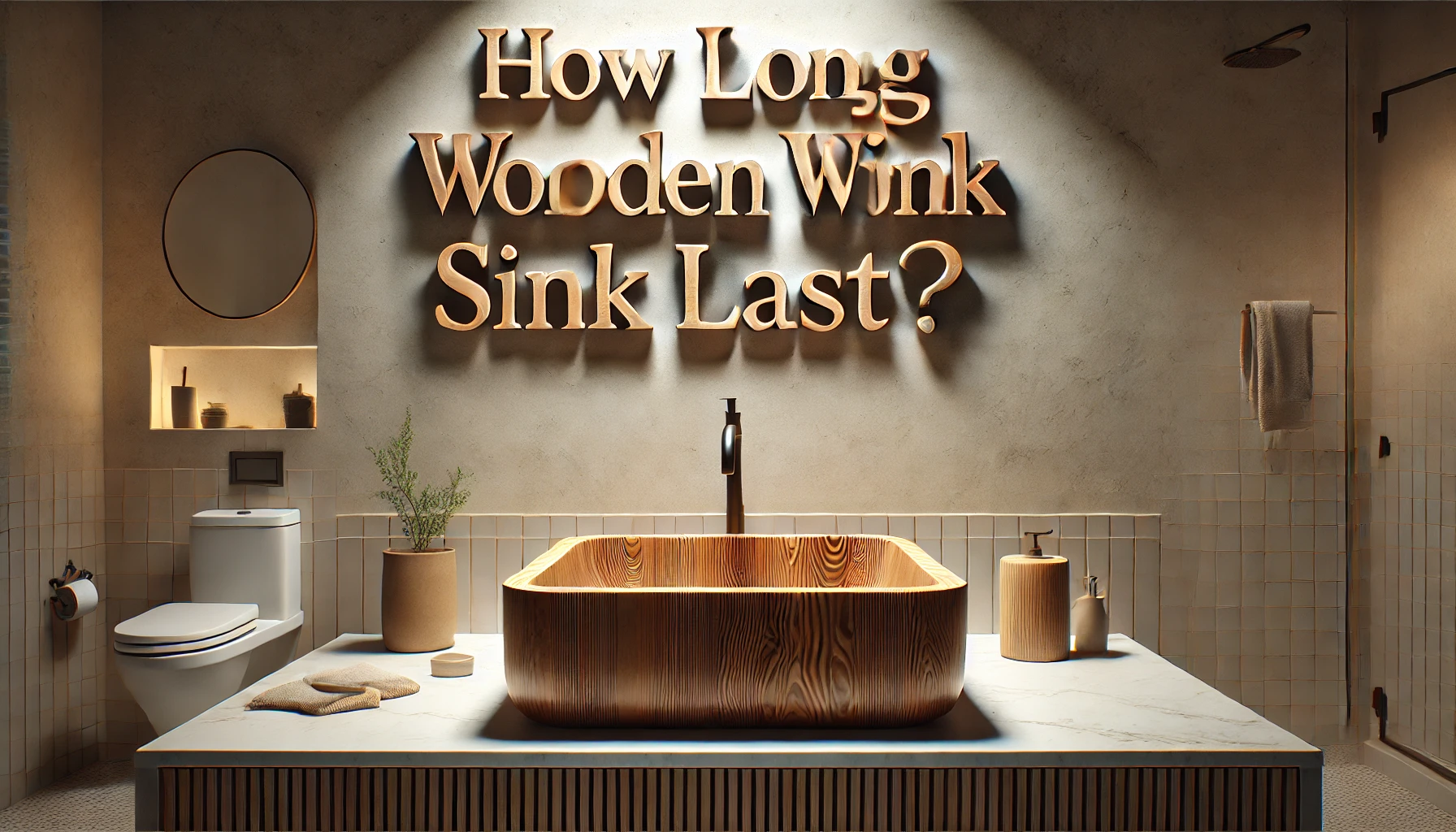 Featured image of an article having title How Long Will a Wooden Sink Last