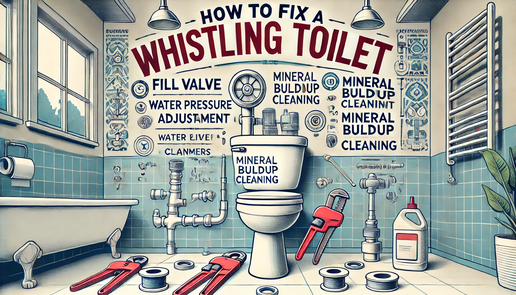 Image illustrating How to Fix a Whistling Toilet