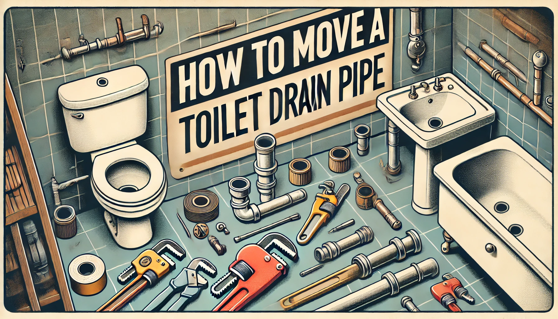 Featured image of an article having title How to Move a Toilet Drain Pipe