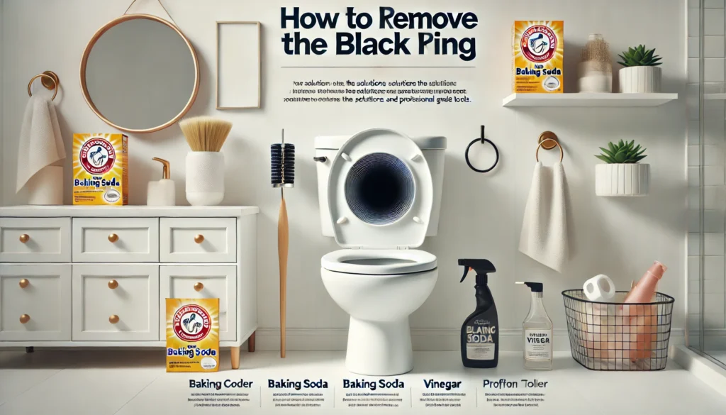 Image illustrating How to Remove the Black Ring in toilet