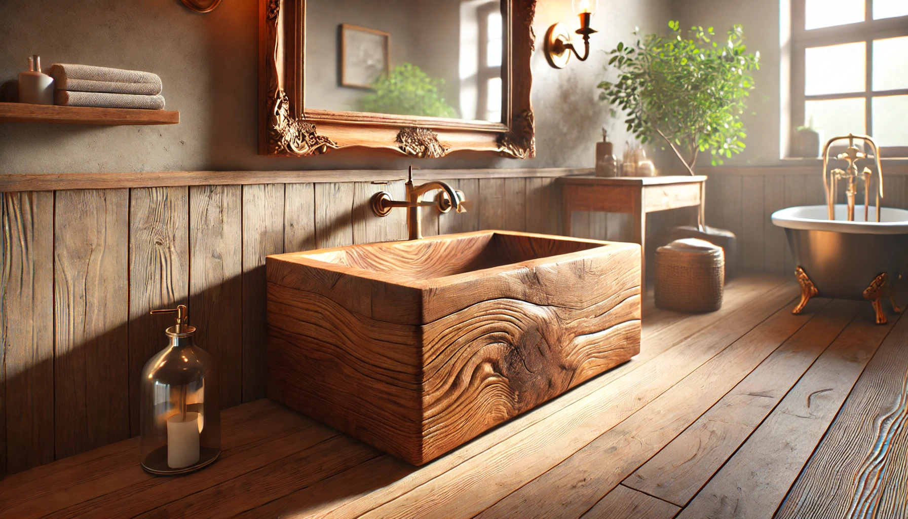 Featured image of an article having title Is It Good Idea to Make Sink with Wood