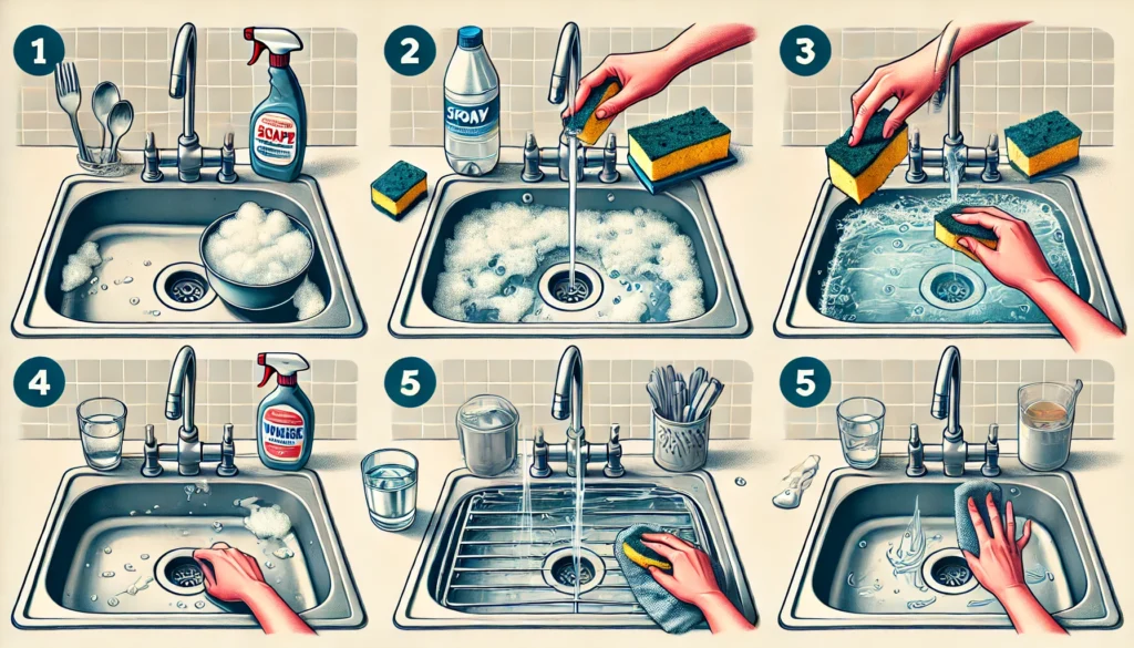 Image illustrating Step-by-Step Guide to Cleaning Your Sink