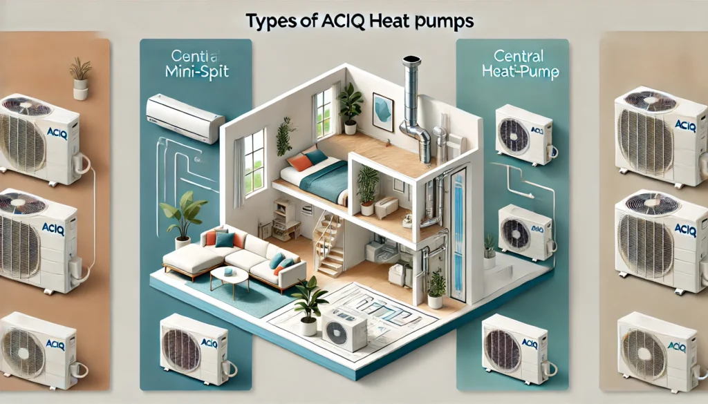 Image illustrating Types of ACIQ Heat Pumps