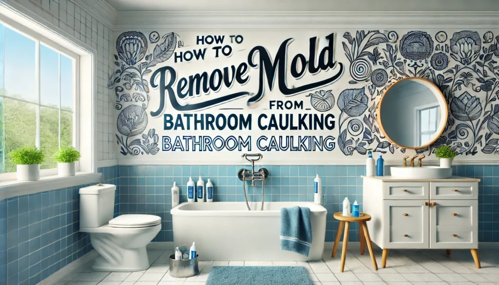 Featured image of an article having title How to Remove Mold from Bathroom Caulking